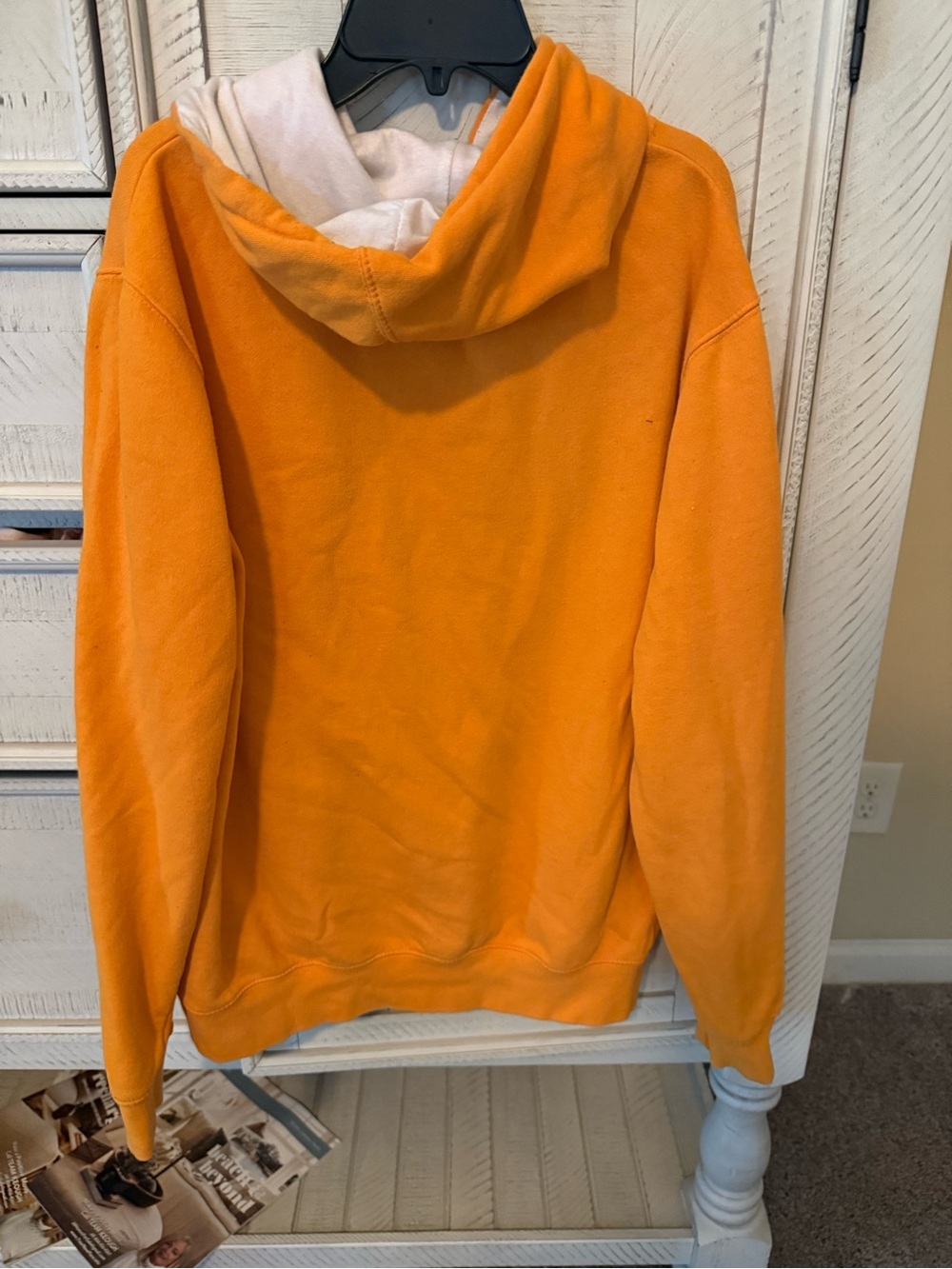 Stadium Athletics Orange Hoodie with White Lining